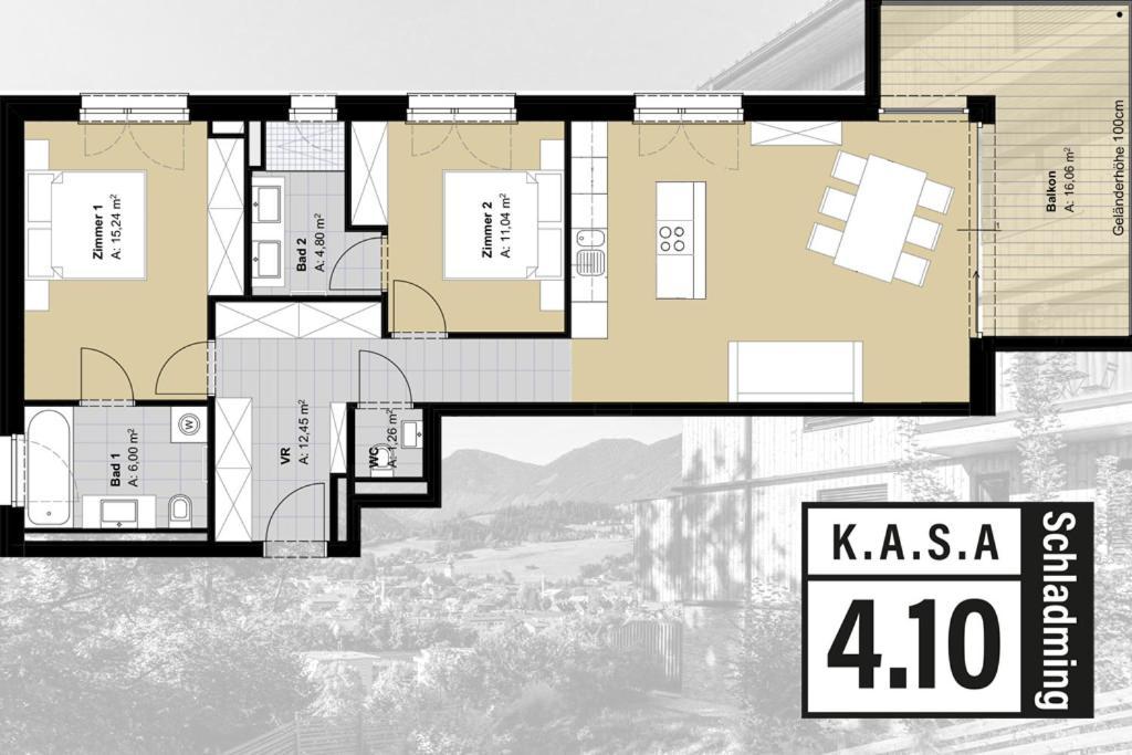 Kasa 4.10A Lejlighed Schladming Eksteriør billede